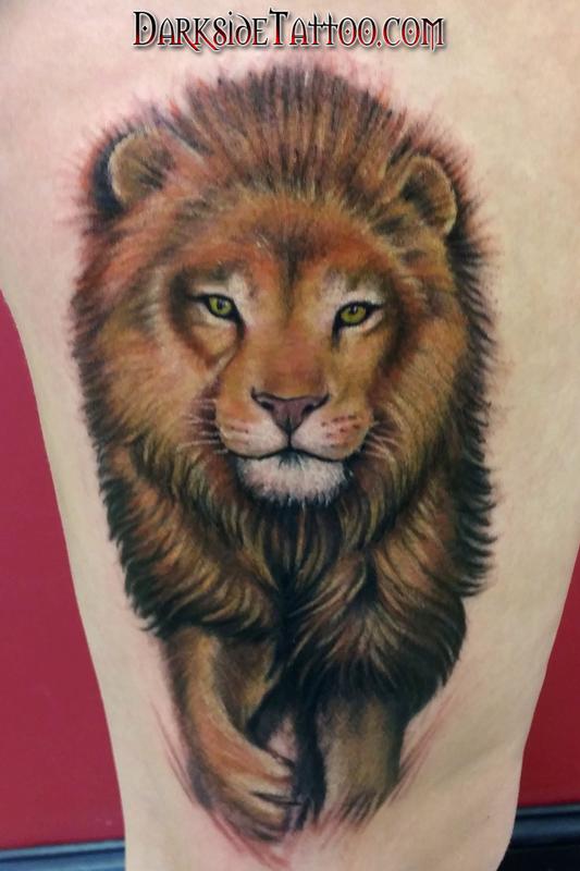 Color Lion Tattoo