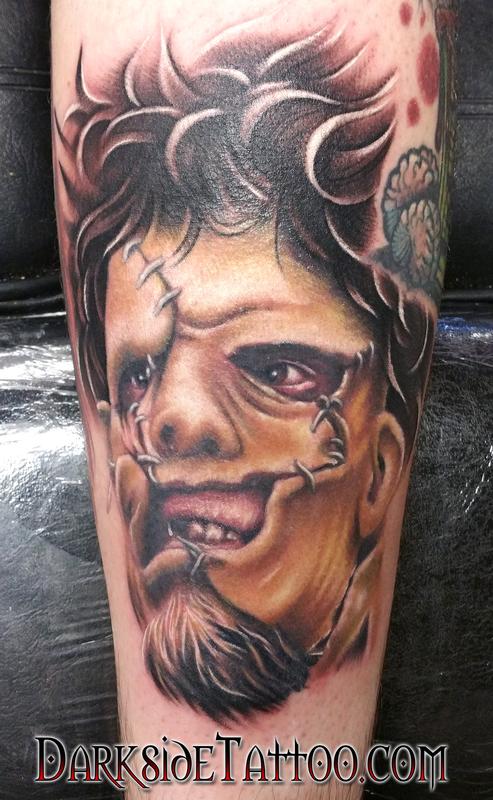 Color Leatherface Portrait