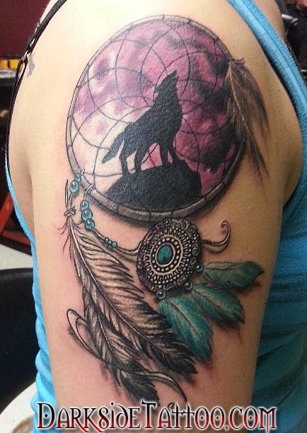 Color Dreamcatcher Tattoo