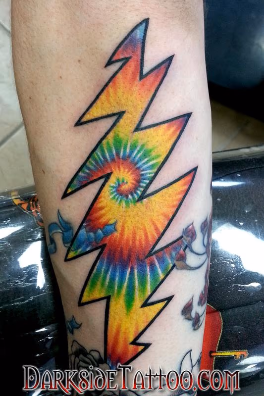 Color Tie Dye Tattoo