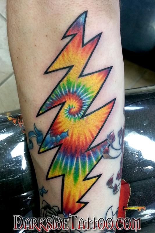 Color Tie Dye Tattoo