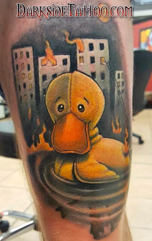 Color Ducky Tattoo