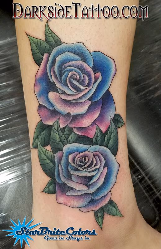 Color Roses Coverup Tattoo