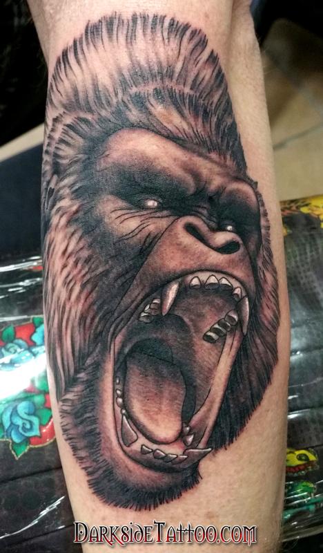 Black and Gray Gorilla
