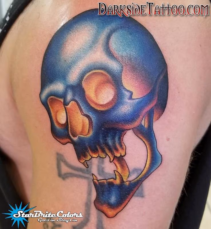 Color Skull Tattoo