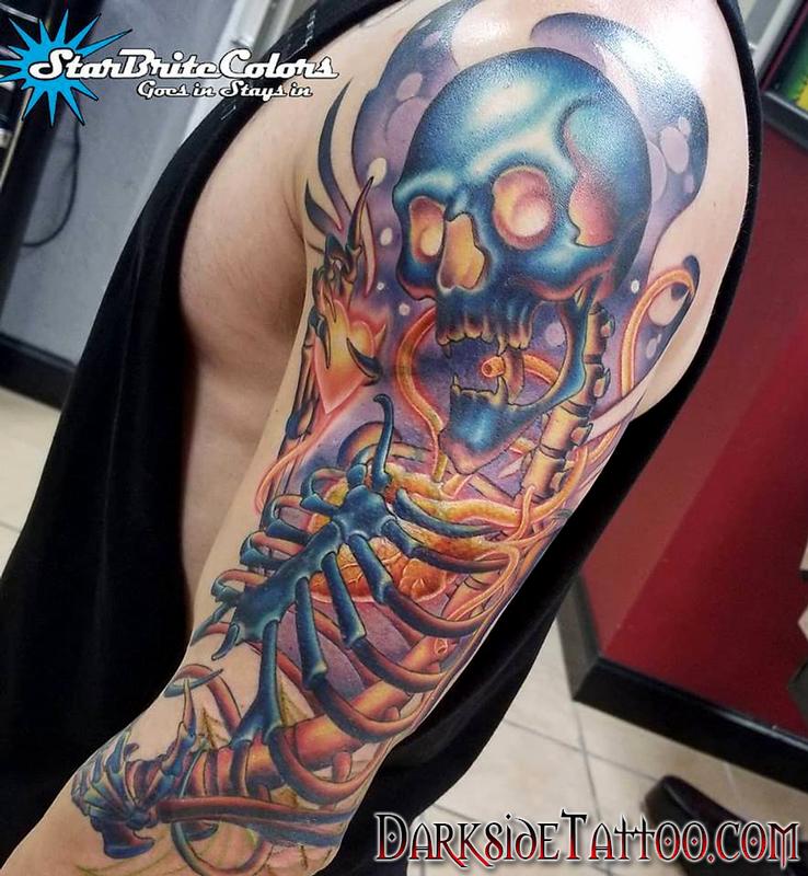 Color Skeleton Tattoo