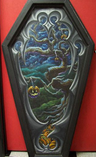 COFFIN PUMPKIN TREE