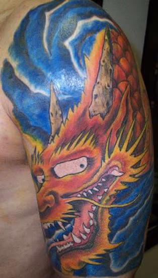 JAPANESE DRAGON 1/2 SLEEVE