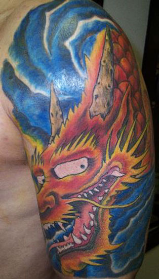 JAPANESE DRAGON 1/2 SLEEVE