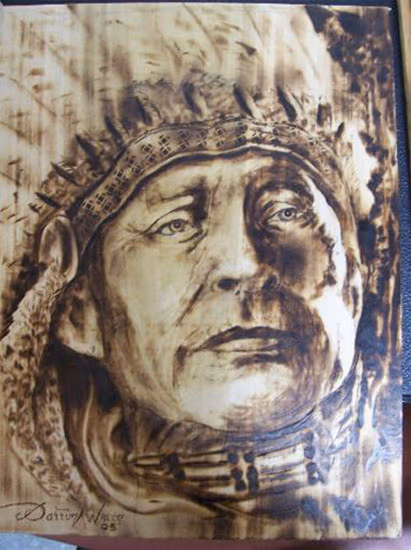 WOODEN INDIAN CHIEF