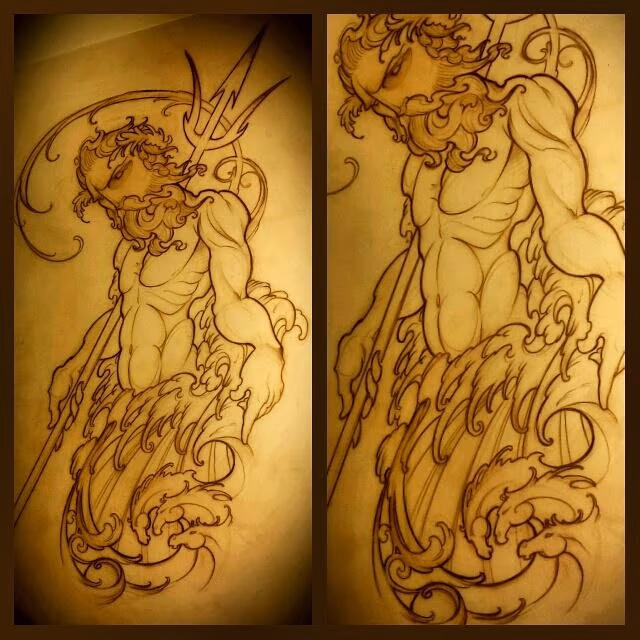 poseidon tattoo