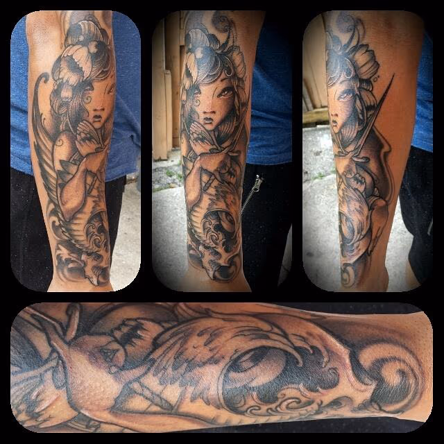 Pretty girl tattoo