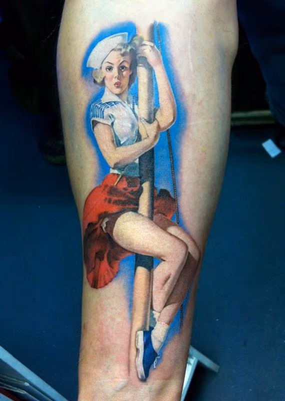 Gil Elvgren Pinup Tattoo