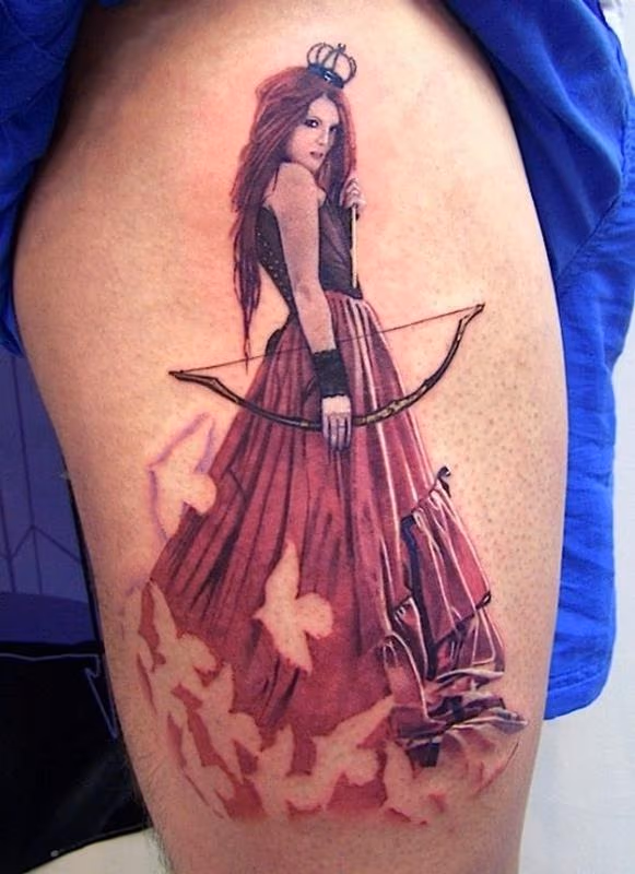 Archer Pinup Tattoo