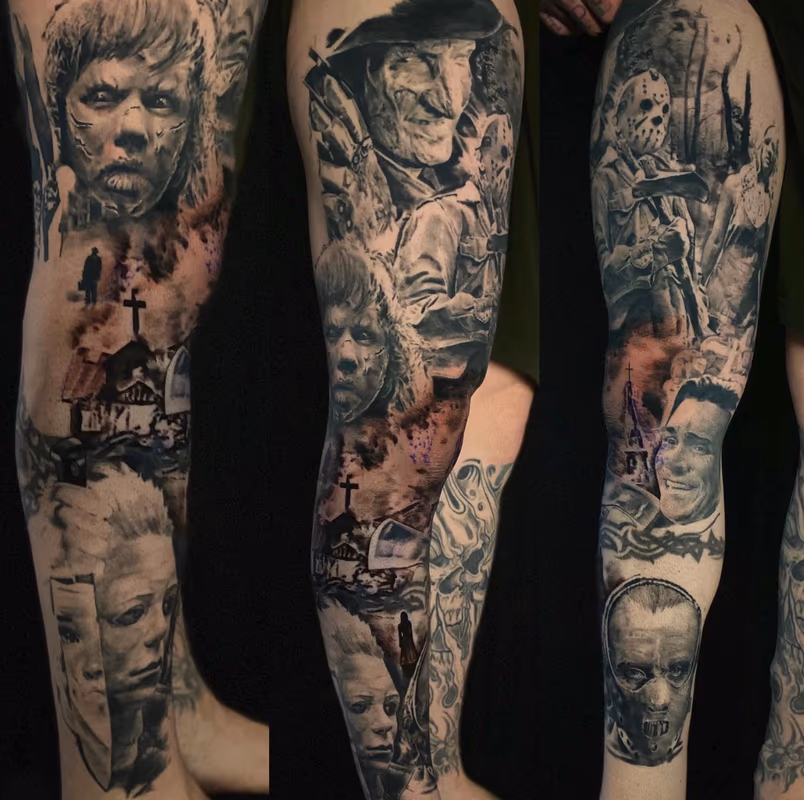 Horror Movie Leg Sleeve