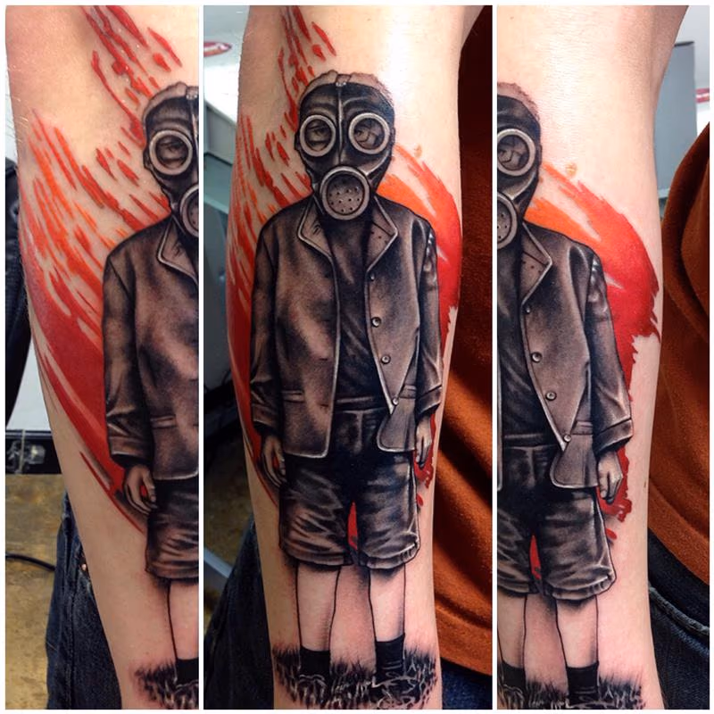 WW2 Era Gas Mask Kid