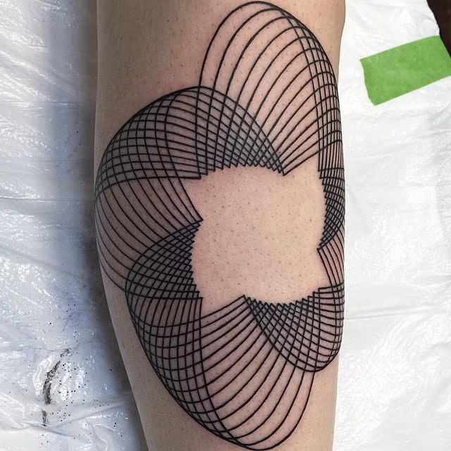 Geometrical Blackwork Tattoo