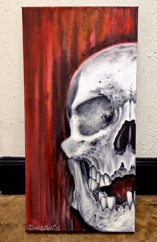 Skull Oil Painting