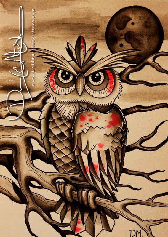 Owl Watercolor