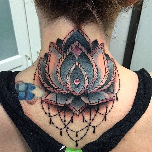 Lotus Flower Cover-Up Tattoo