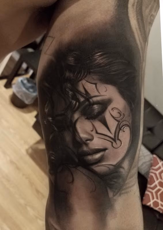 David Vega Harlequin Woman