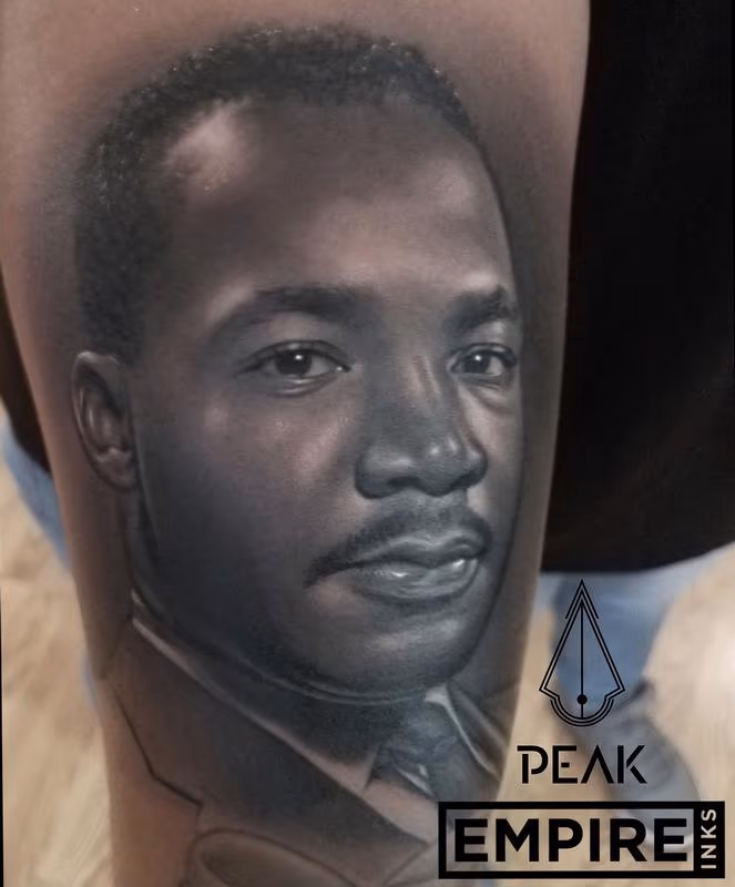 MLK Portrait Tattoo