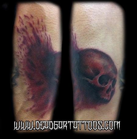 Blood Splatter Skull