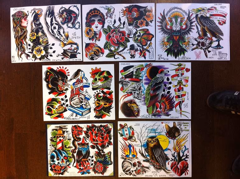 Tattoo flash designs
