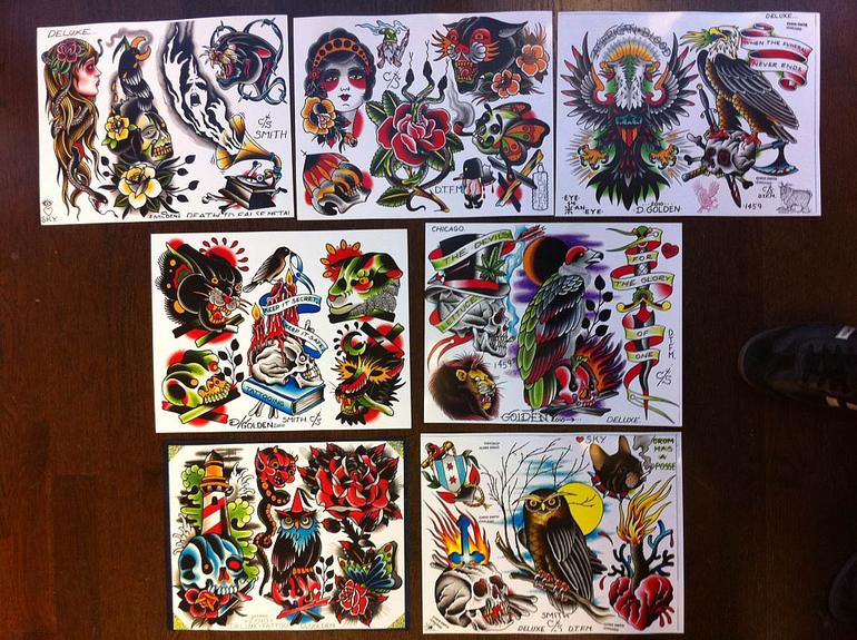 Tattoo flash designs