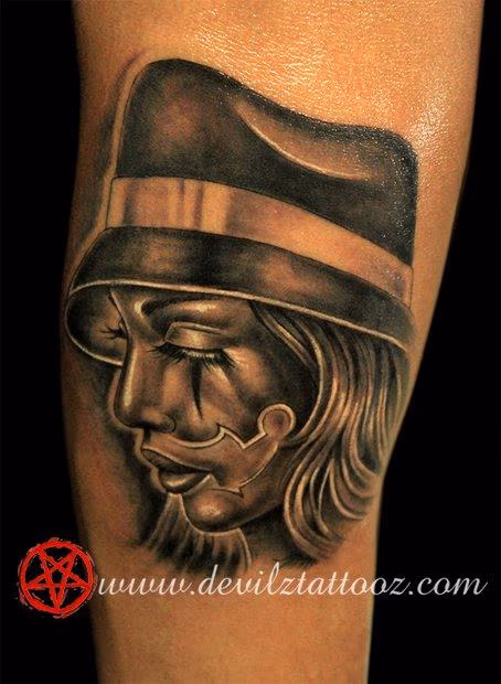 Chicano girl tattoo