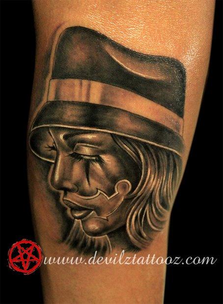 Chicano girl tattoo