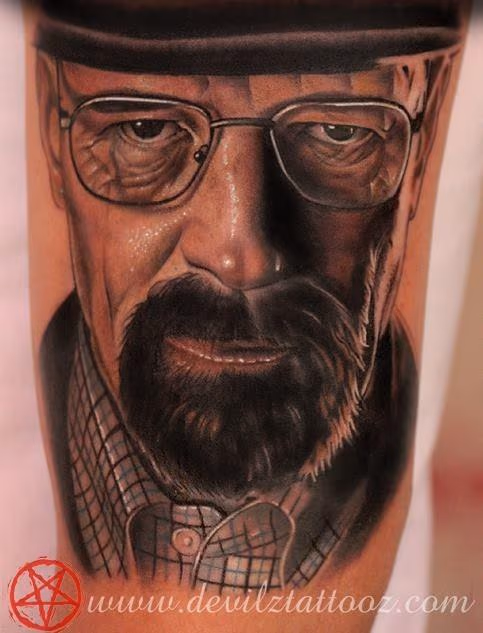 Heisenberg breaking bad Walter white tattoo