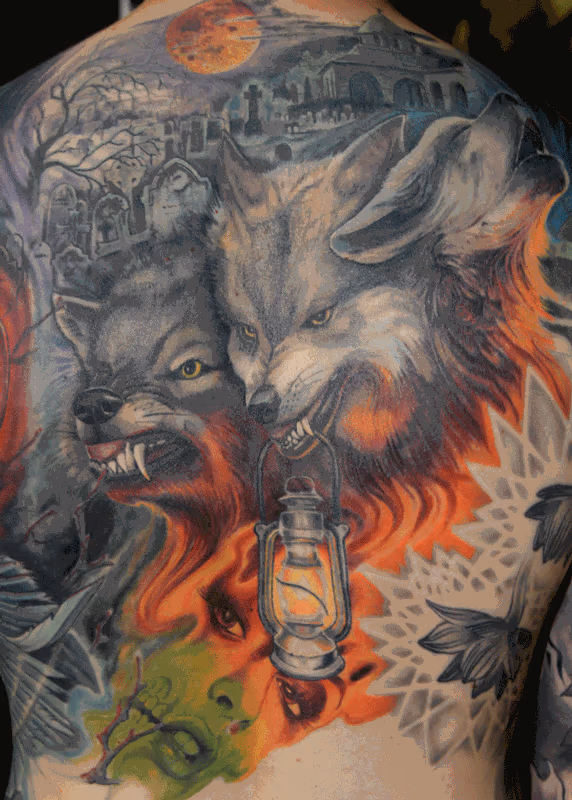 3 headed wolf
