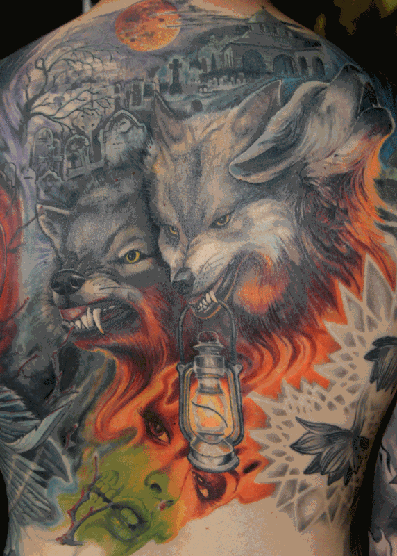 3 headed wolf