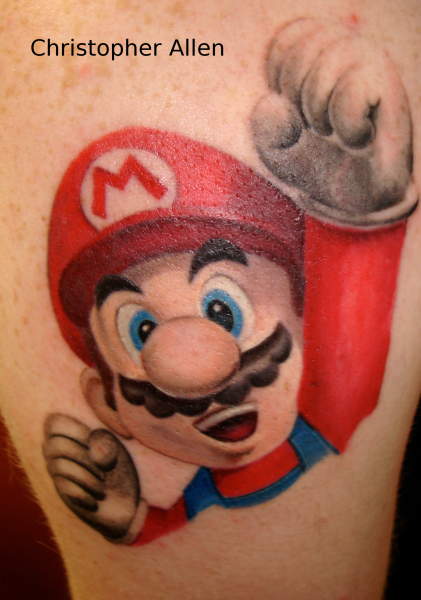 Mario Brother Tattoo