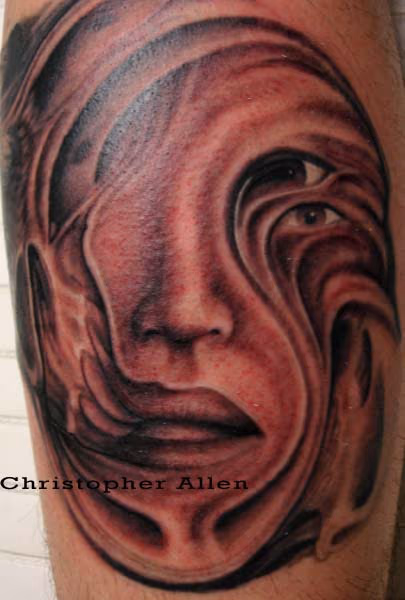 Psychedelic face drips