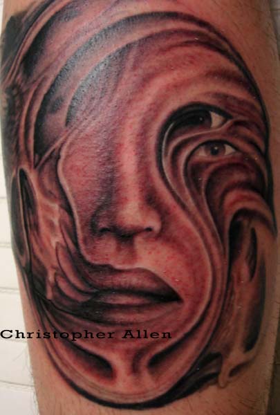 Psychedelic face drips
