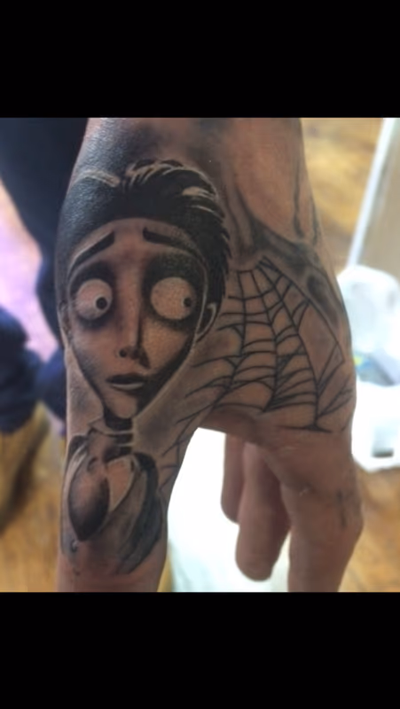 Victor Van Dort Corps Bride Tattoo
