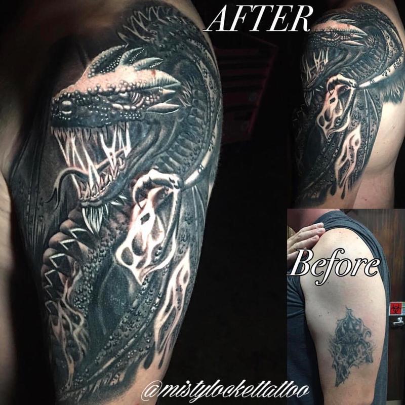 Dragon cover up