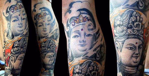 Buddhist Tattoo Sleeve