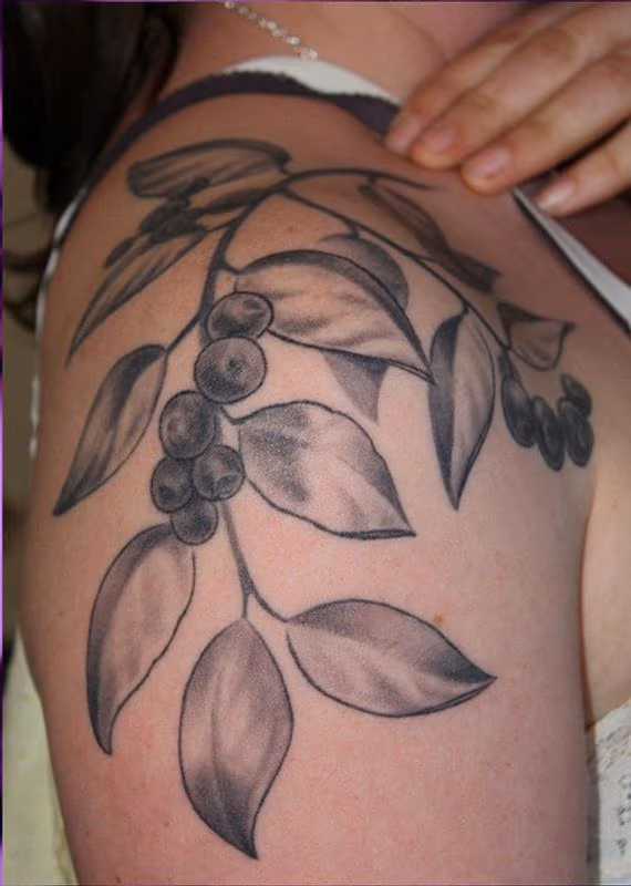 huckleberries black and grey tattoo