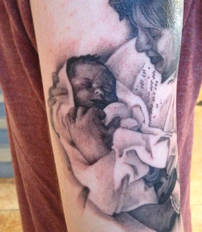 mom and baby portrait