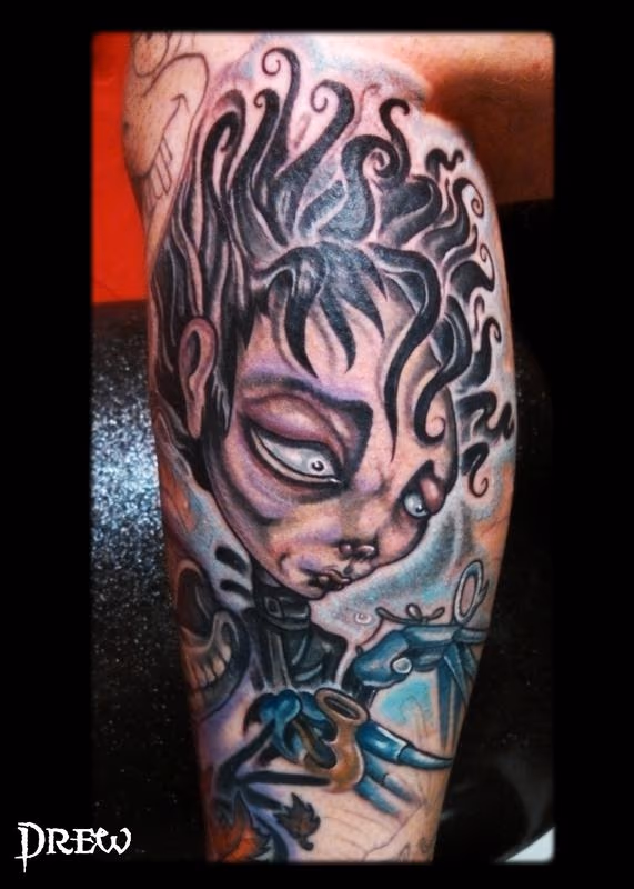 Edward Scissorhands calf piece
