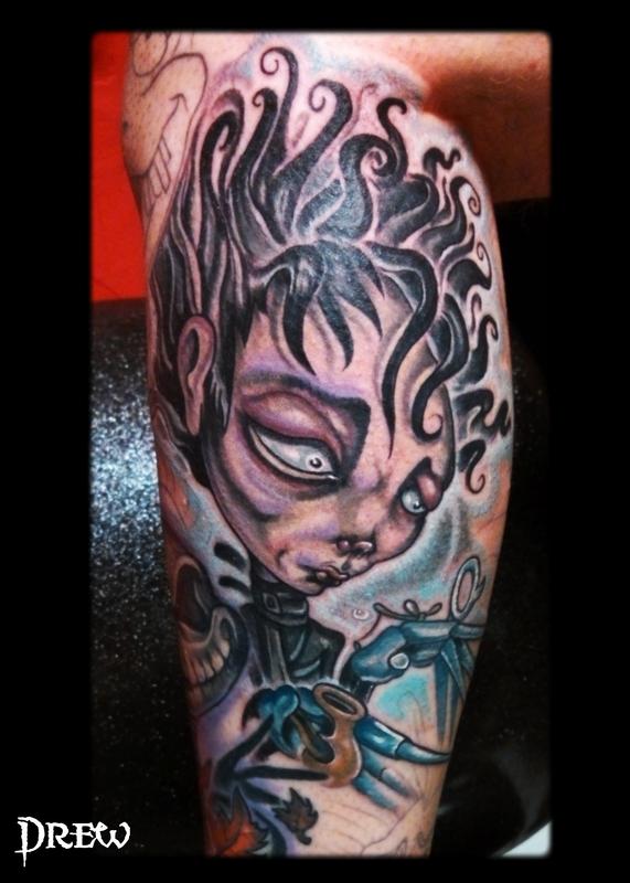 Edward Scissorhands calf piece