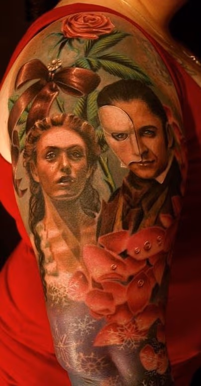 Mask half sleeve Tattoo