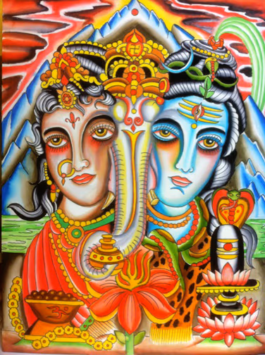 Shiva, Ganesha, Paravati