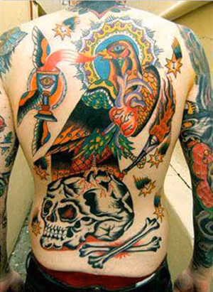 traditional back tattoo