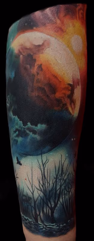 cosmic tree scene