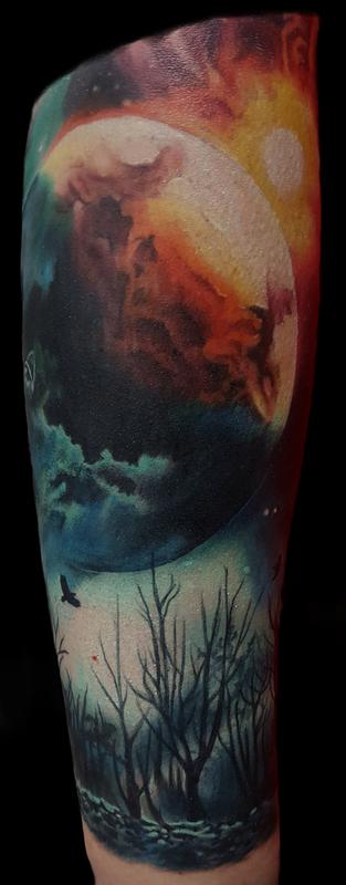 cosmic tree scene