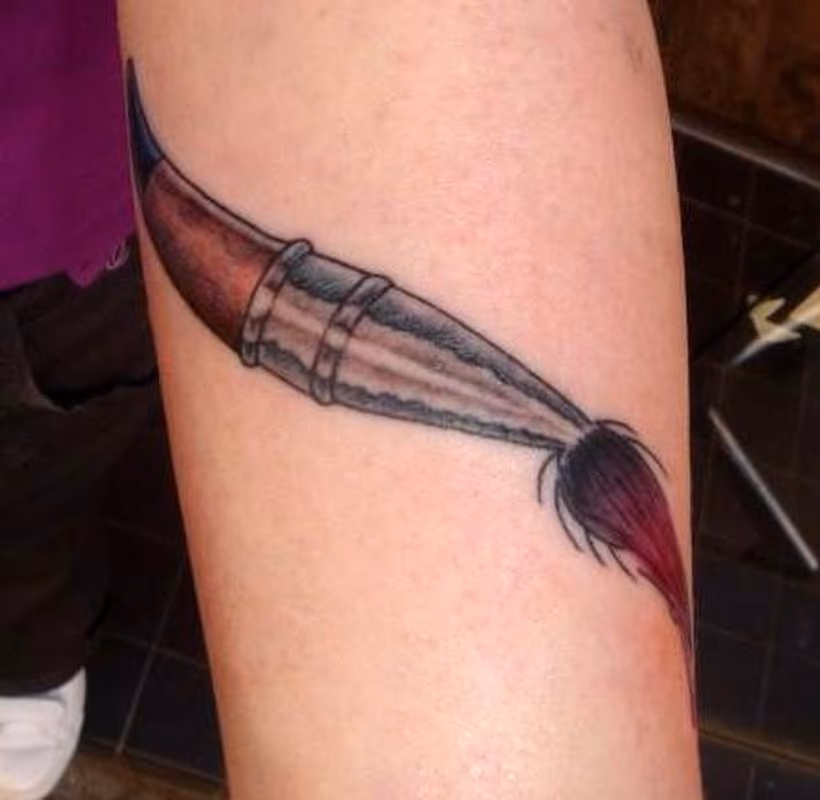Paint Brush Tattoo